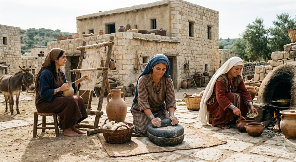 women-donkey-fellowship-bread-israel.png